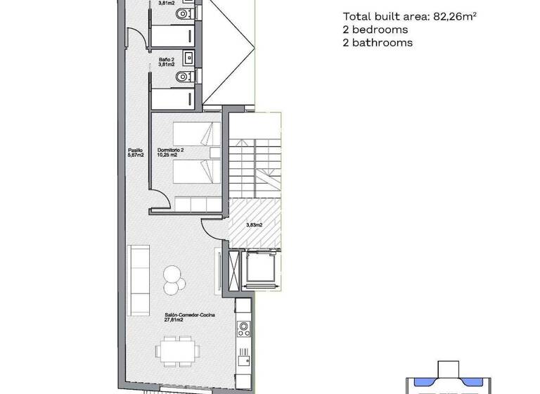 Wohnung zum Kauf provisionsfrei 259.000 € 2 Zimmer 82 m² Torrevieja