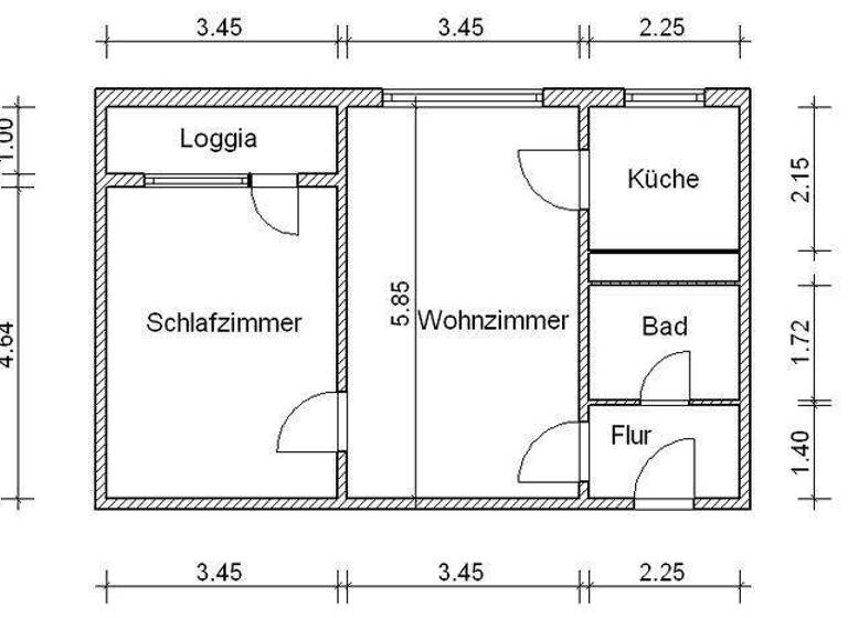 Wohnung zur Miete 292 € 2 Zimmer 48,7 m² 3. Geschoss Otto-Baer-Straße 7 Reform Magdeburg 39118