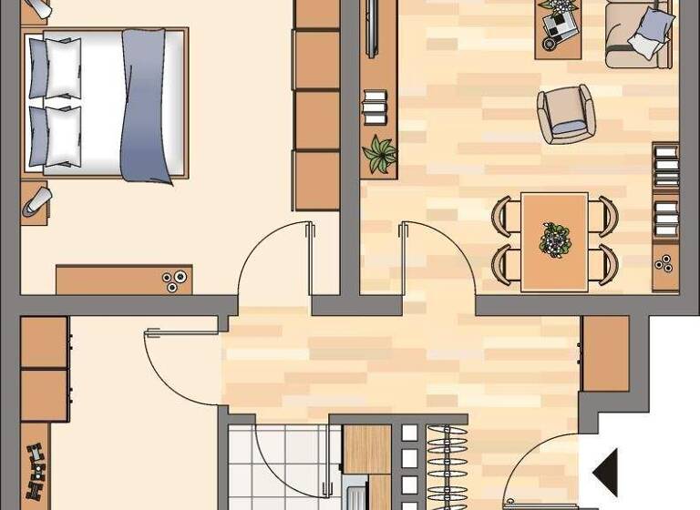 Wohnung zur Miete 599 € 3,5 Zimmer 64,5 m² 2. Geschoss Liebigstraße 30 Rauxel Castrop-Rauxel 44579