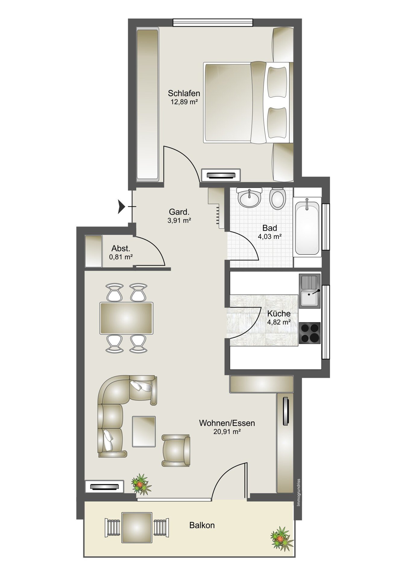 Wohnung zum Kauf 169.000 € 2 Zimmer 53,3 m²<br/>Wohnfläche EG<br/>Geschoss Alt-Böckingen - Ost Heilbronn 74080