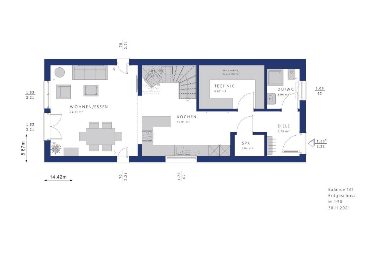 Einfamilienhaus zum Kauf provisionsfrei 461.487 € 4 Zimmer 130 m²<br/>Wohnfläche 656 m²<br/>Grundstück Taben-Rodt 54441