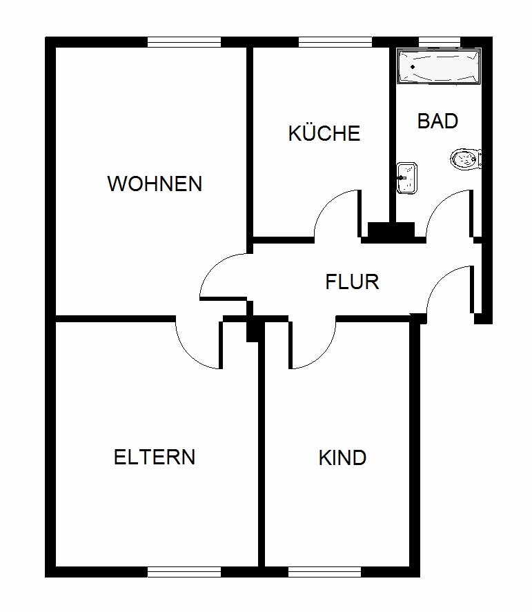 Wohnung zur Miete 419 € 3 Zimmer 54 m²<br/>Wohnfläche 1.<br/>Geschoss 28.02.2025<br/>Verfügbarkeit Heinitzstraße 27 Crange Herne 44653