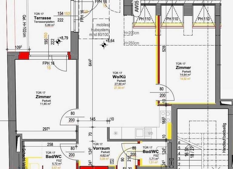 Wohnung zum Kauf 369.000 € 3 Zimmer 66,4 m² 2. Geschoss Wien, Donaustadt / Wien 22., Donaustadt 1220