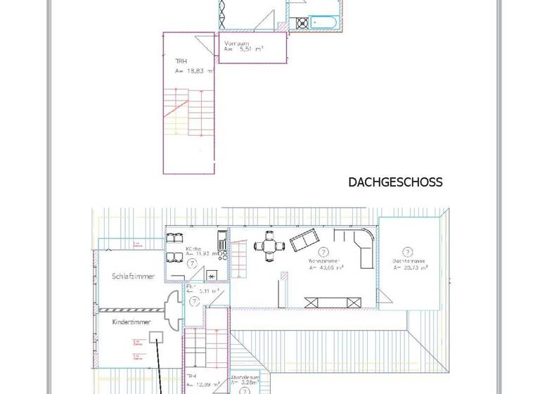 Maisonette zur Miete 805 € 3 Zimmer 115 m² 2. Geschoss frei ab 01.07.2026 Hohe Straße 5 Hartmannsdorf 09232