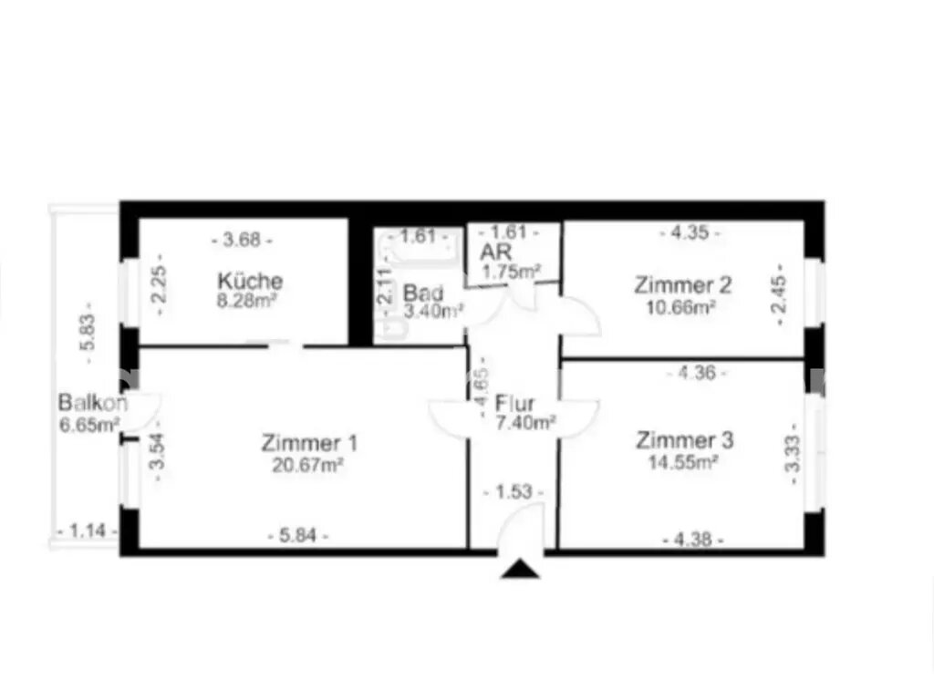 Wohnung zur Miete 376 € 3 Zimmer 69 m²<br/>Wohnfläche 6.<br/>Geschoss Marzahn Berlin 12689