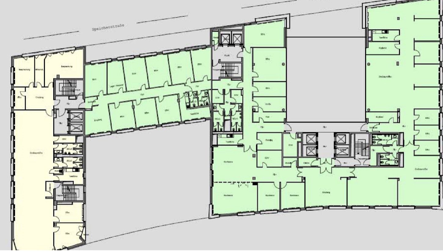 Bürogebäude zur Miete provisionsfrei 22 € 2.311 m²<br/>Bürofläche ab 332 m²<br/>Teilbarkeit Gutleutviertel Frankfurt am Main 60327