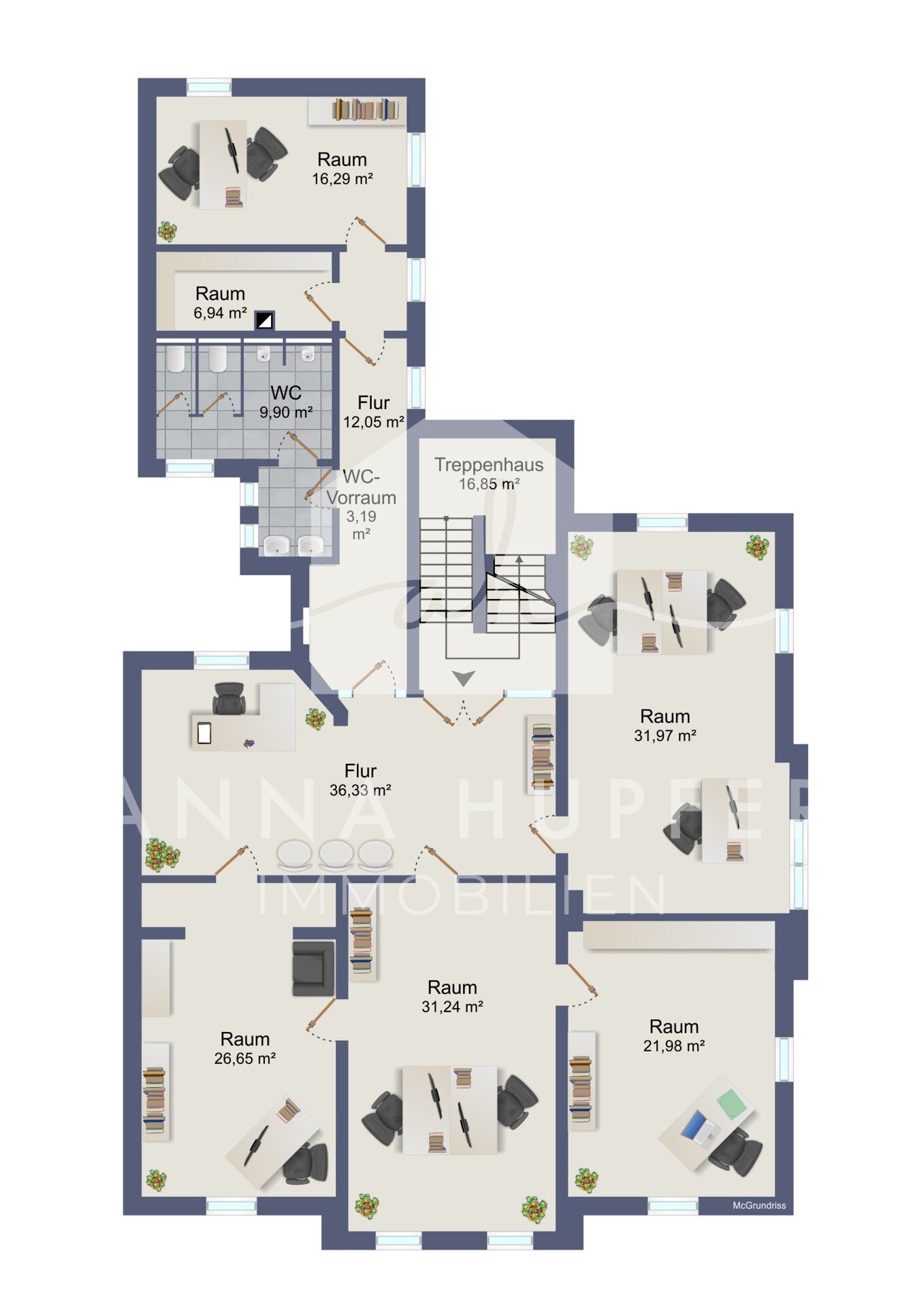 Bürofläche zur Miete 5 Zimmer Friedrich-Engels-Straße 7 Clara-Zetkin-Straße / Friedrich-Engels-Straße Gera 07545