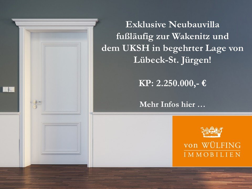 Einfamilienhaus zum Kauf 2.250.000 € 6 Zimmer 295 m²<br/>Wohnfläche 1.057 m²<br/>Grundstück Hüxter- / Mühlentor / Gärtnergasse Lübeck 23562