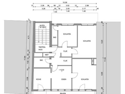 Wohnung zur Miete 790 € 4 Zimmer 88 m² 4. Geschoss frei ab sofort Ursulinenstraße 41 St Johann Saarbrücken 66111