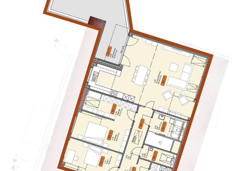 Wohnung zur Miete - Erstbezug 1.850 € 3 Zimmer 155 m² frei ab 01.06.2026 Haren 49733