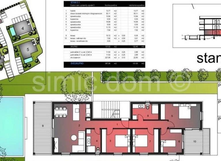 Wohnung zum Kauf 437.900 € 4 Zimmer 151 m² Okrug