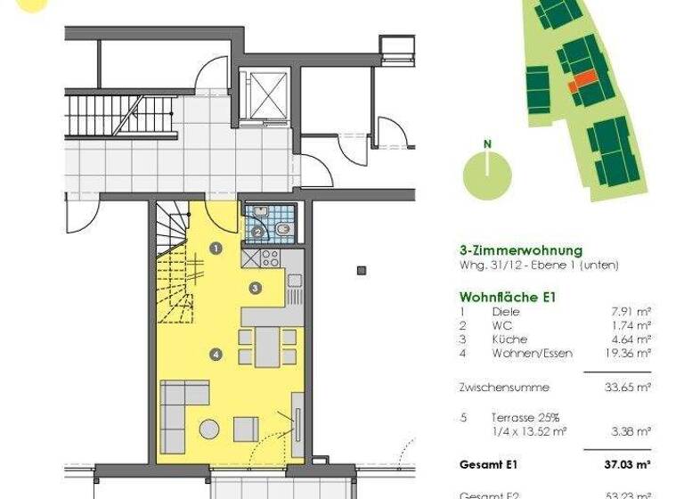 Wohnung zum Kauf - Erstbezug provisionsfrei 559.500 € 3 Zimmer 90,3 m² Plochingen 73207