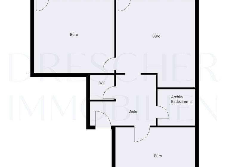 Bürofläche zur Miete provisionsfrei 1.025 € 3 Zimmer 93 m² Bürofläche Krailling 82152