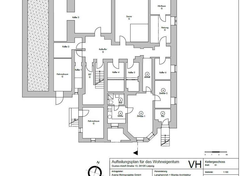 Wohnung zum Kauf provisionsfrei 843.000 € 5 Zimmer 183,3 m²<br/>Wohnfläche 1.<br/>Geschoss Zentrum-Nordwest Leipzig 04105