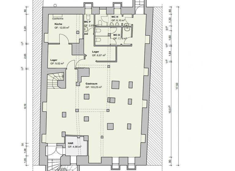 Lagerhalle zur Miete provisionsfrei 700 € 135 m² Lagerfläche Lübsche Str. 26 Altstadt Wismar 23966