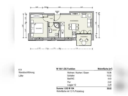 Wohnung zur Miete Tauschwohnung 1.100 € 2 Zimmer 40 m² 1. Geschoss Hadern München 81377