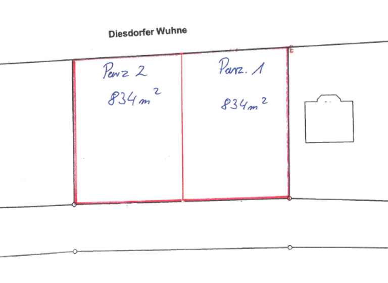 Grundstück zum Kauf provisionsfrei 160.000 € 834 m² Grundstück Diesdorfer Wuhne 78 Diesdorf Magdeburg 39110