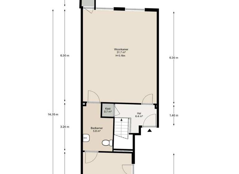 Haus zum Kauf 1.395.000 € 4 Zimmer 131 m² prinsengracht 683 D amsterdam 1017 JT