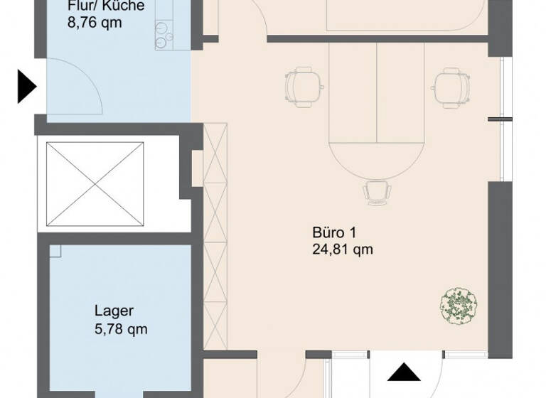 Bürofläche zur Miete 725 € 72,5 m² Bürofläche Bleckenburgstraße 19 Buckau Magdeburg 39104