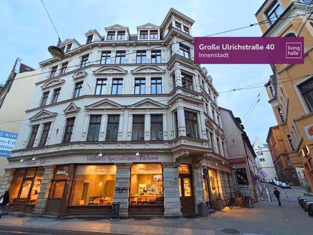 Haus zum Kauf 1.500.000 € 18 Zimmer 494 m² 243 m² Grundstück Große Ulrichstraße 40 Altstadt Mitte 06108