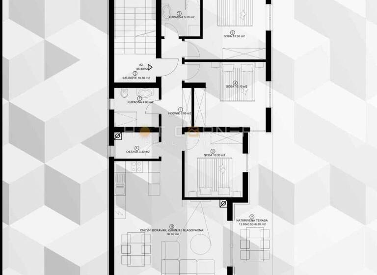 Wohnung zum Kauf 415.000 € 4 Zimmer 96 m² 2. Geschoss Pjescana Uvala, Medulin Pjescana Uvala, Vinkuran