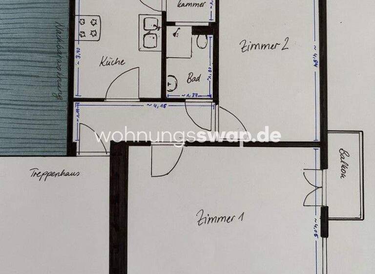 Studio zur Miete Tauschwohnung 550 € 2 Zimmer 58 m² 3. Geschoss Schmargendorf Berlin 14199