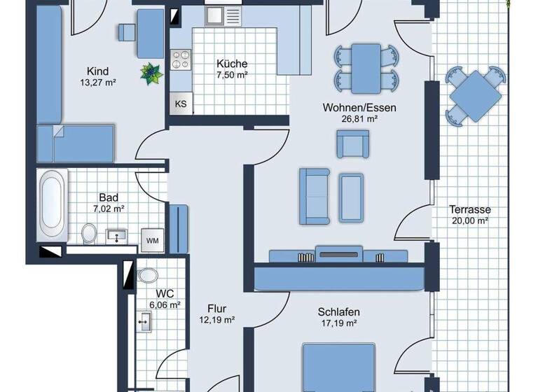 Wohnung zum Kauf 550.000 € 3 Zimmer 100 m² EG Freising 85354