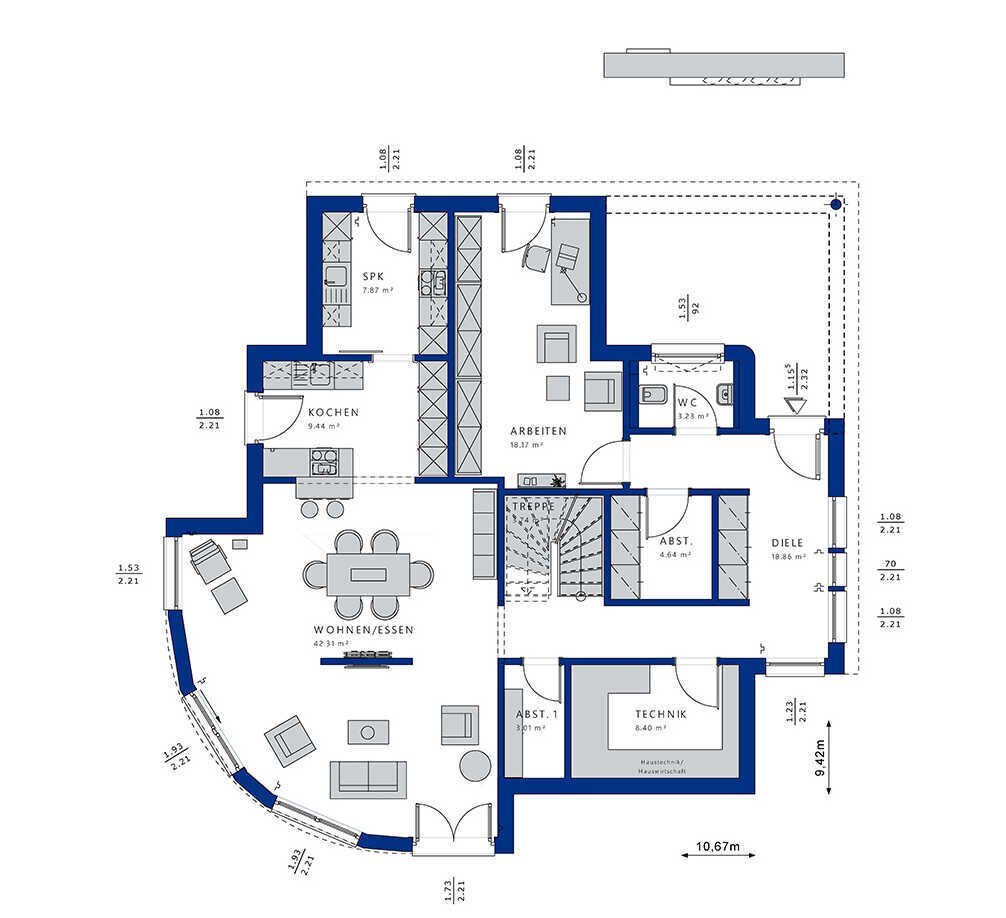 Einfamilienhaus zum Kauf 1.290.570 € 6 Zimmer 201 m²<br/>Wohnfläche 823 m²<br/>Grundstück Dietzenbach Dietzenbach 63128