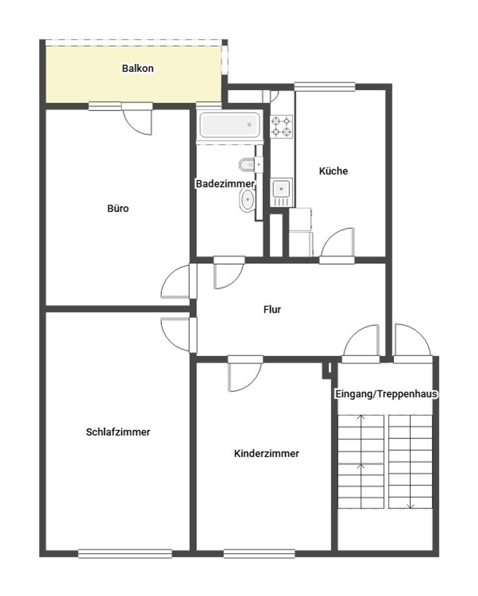 Wohnung zum Kauf 299.000 € 3 Zimmer 80,4 m²<br/>Wohnfläche 4.<br/>Geschoss ab sofort<br/>Verfügbarkeit List Hannover 30163