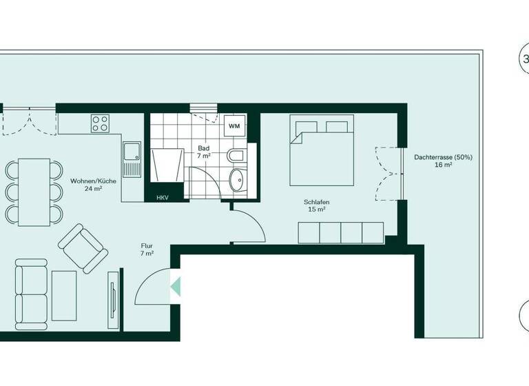 Wohnung zum Kauf - Neubau provisionsfrei 432.900 € 2 Zimmer 69 m² 3. Geschoss frei ab 01.03.2027 Köpenicker Allee 135 Karlshorst Berlin 10318