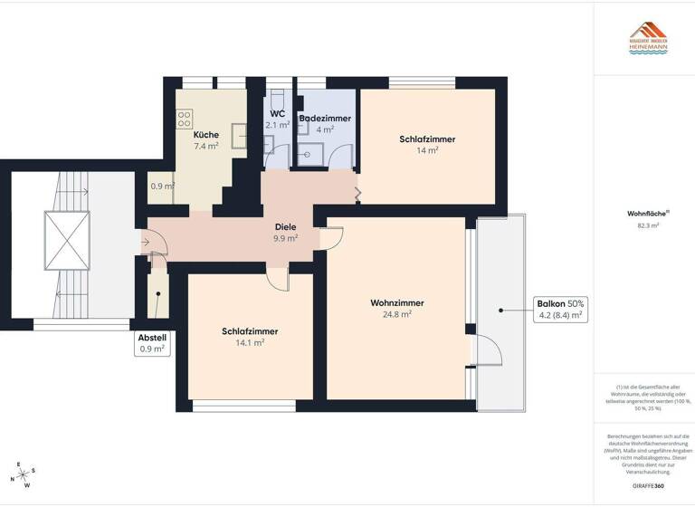 Wohnung zum Kauf 220.000 € 3 Zimmer 82 m² 1. Geschoss Cuxhaven 27472