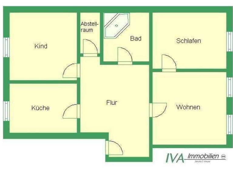 Wohnung zur Miete 455 € 3 Zimmer 76 m² 3. Geschoss frei ab sofort Breite Straße Innenstadt Riesa 01587