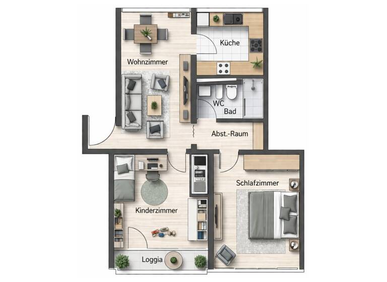 Wohnung zum Kauf 170.000 € 3 Zimmer 70 m² 1. Geschoss Roxheim Bobenheim-Roxheim 67240