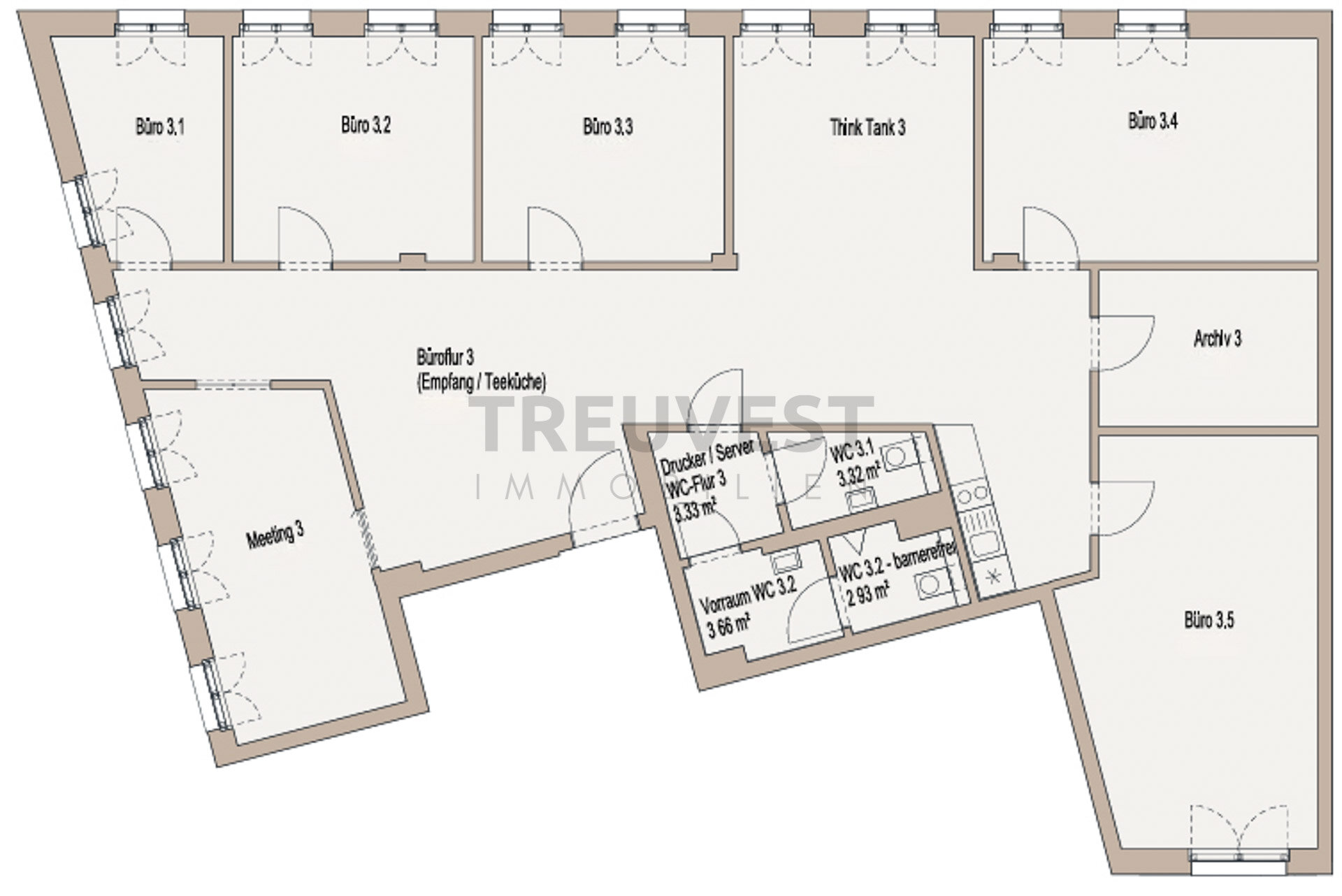 Bürofläche zur Miete provisionsfrei 16 € 1.086 m²<br/>Bürofläche ab 103 m²<br/>Teilbarkeit Oberbilk Düsseldorf 40227