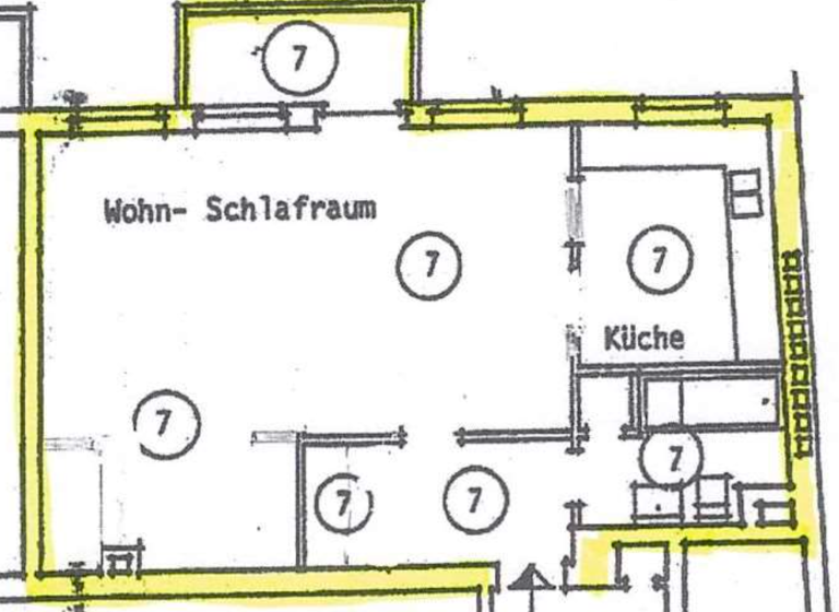 Wohnung zur Miete 965 € 1,5 Zimmer 51 m² Geschoss 3/4 frei ab sofort Lange Laube 25 Mitte Hannover 30159