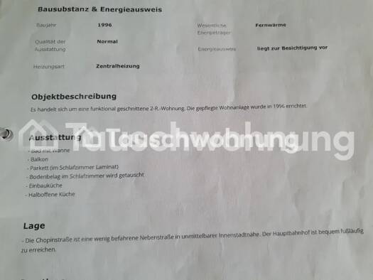 Wohnung zur Miete Tauschwohnung 500 € 2 Zimmer 61 m² 3. Geschoss Zentrum-Ost Mitte 04103