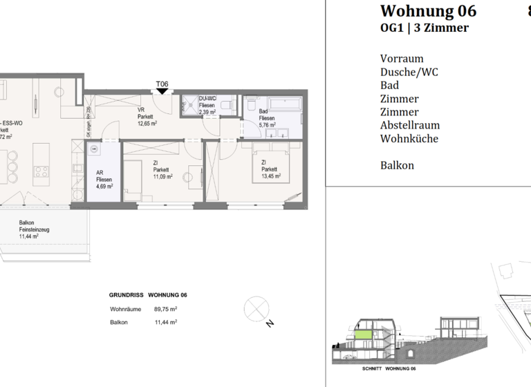 Wohnung zum Kauf 598.500 € 3 Zimmer 89,8 m² Brunn am Gebirge 2345