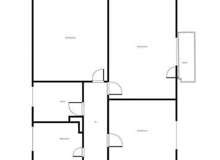 Wohnung zur Miete 585 € 2,5 Zimmer 66,4 m² 2. Geschoss frei ab 29.03.2026 Pappelallee 2 Lauenburg 21481