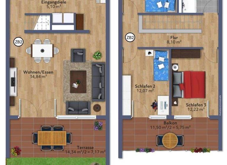 Wohnung zur Miete - Erstbezug 1.920 € 4 Zimmer 116,1 m² EG frei ab 01.06.2026 Steigenberg Penzberg 82377