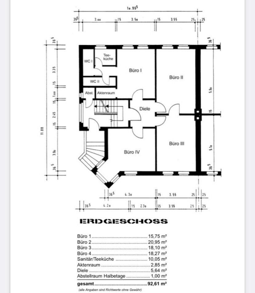 Bürofläche zur Miete 585 € 4 Zimmer 92,6 m²<br/>Bürofläche Parkstraße 26 Grünewald Lüdenscheid 58509