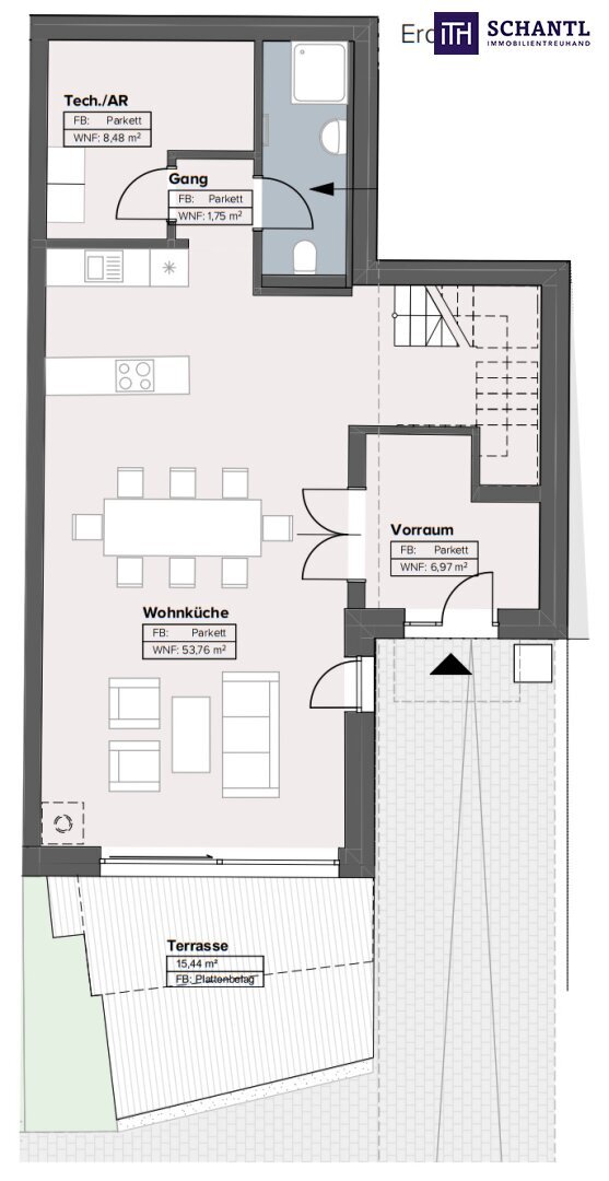 Doppelhaushälfte zur Miete 878 € 4 Zimmer 130,1 m²<br/>Wohnfläche In Prandnern 23 Riedenthal 2122