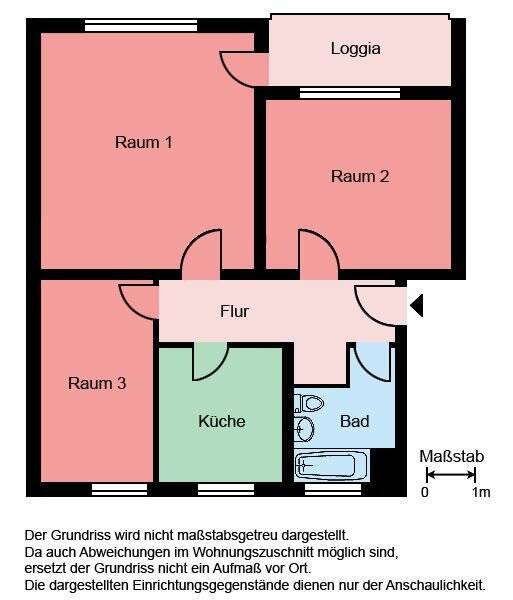 Wohnung zur Miete 539 € 3 Zimmer 75,2 m²<br/>Wohnfläche EG<br/>Geschoss Bismarckstraße 50 Mitte Menden 58708