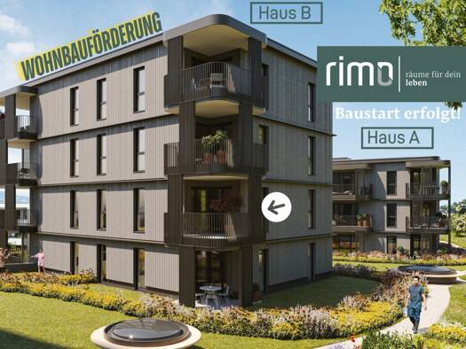 Terrassenwohnung zum Kauf - Erstbezug 349.000 € 2 Zimmer 51,7 m² 1. Geschoss Littastraße 12 Götzis 6840