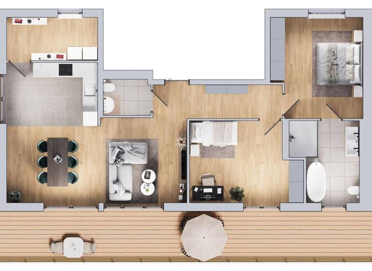 Penthouse zum Kauf provisionsfrei 449.000 € 3 Zimmer 113,9 m² 2. Geschoss Mennighüffen Löhne 32584