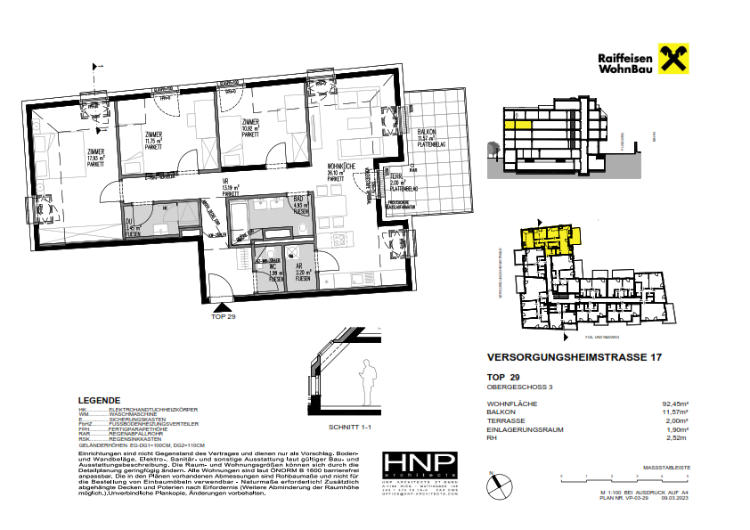 Wohnung zum Kauf provisionsfrei 795.100 € 4 Zimmer 92,5 m²<br/>Wohnfläche 3.<br/>Geschoss Wien 1130