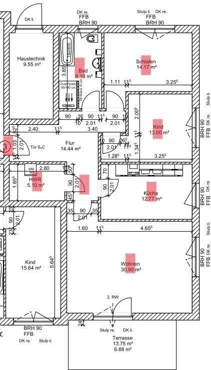 Terrassenwohnung zur Miete 1.399 € 3 Zimmer 105 m²<br/>Wohnfläche EG<br/>Geschoss 01.03.2025<br/>Verfügbarkeit Andershof Stralsund 18439