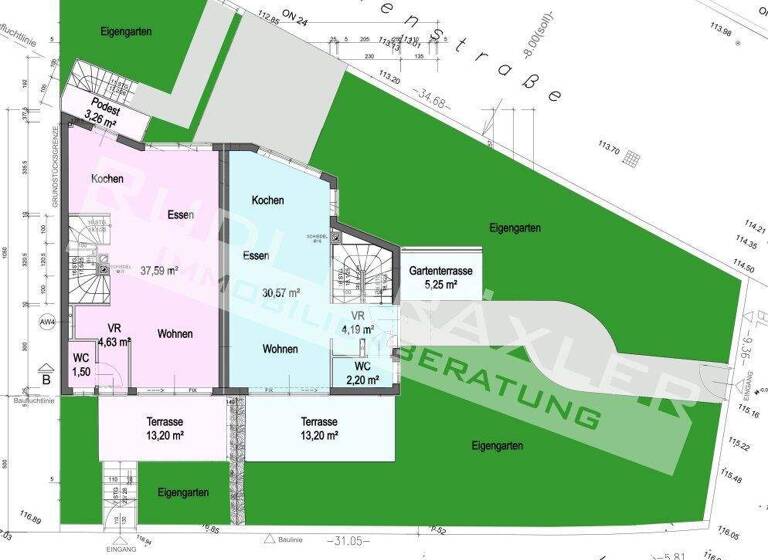 Doppelhaushälfte zum Kauf - Erstbezug provisionsfrei 1.150.000 € 4 Zimmer 115 m² Wien 1140