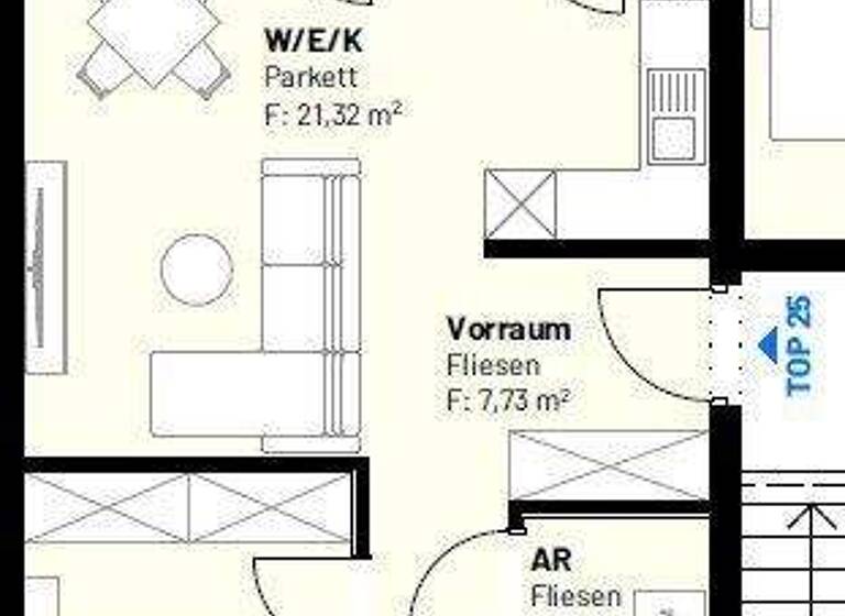 Wohnung zum Kauf - Erstbezug provisionsfrei 239.619 € 2 Zimmer 47,1 m² EG Steyr 4400