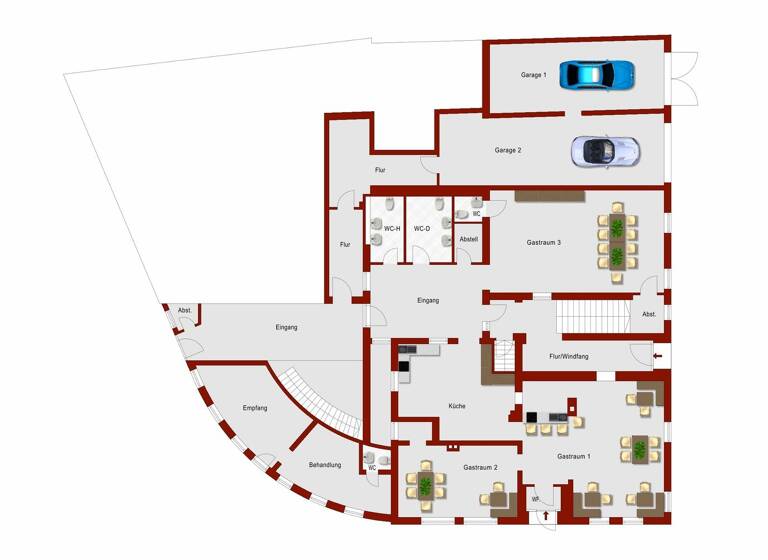 Gewerbeobjekt zum Kauf als Kapitalanlage geeignet 445.000 € 942 m² 650 m² Grundstück Lage 32791