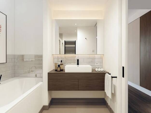 Wohnung zur Miete - Neubau 1.235 € 1 Zimmer 41,2 m² 1. Geschoss San Francisco Strasse 1 HafenCity Hamburg 20457